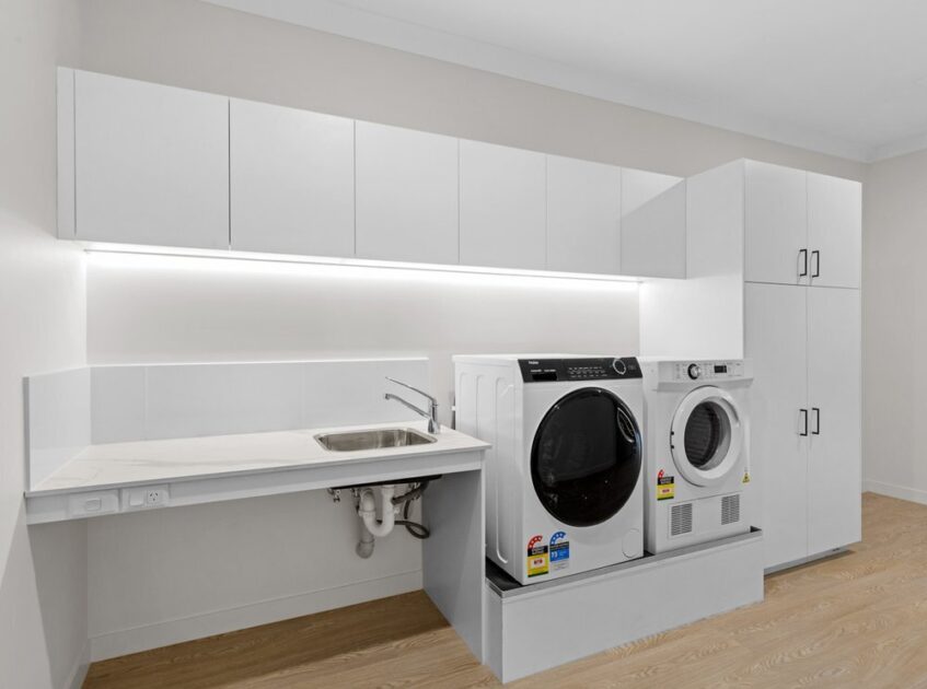 Spacious Fully accessible laundry